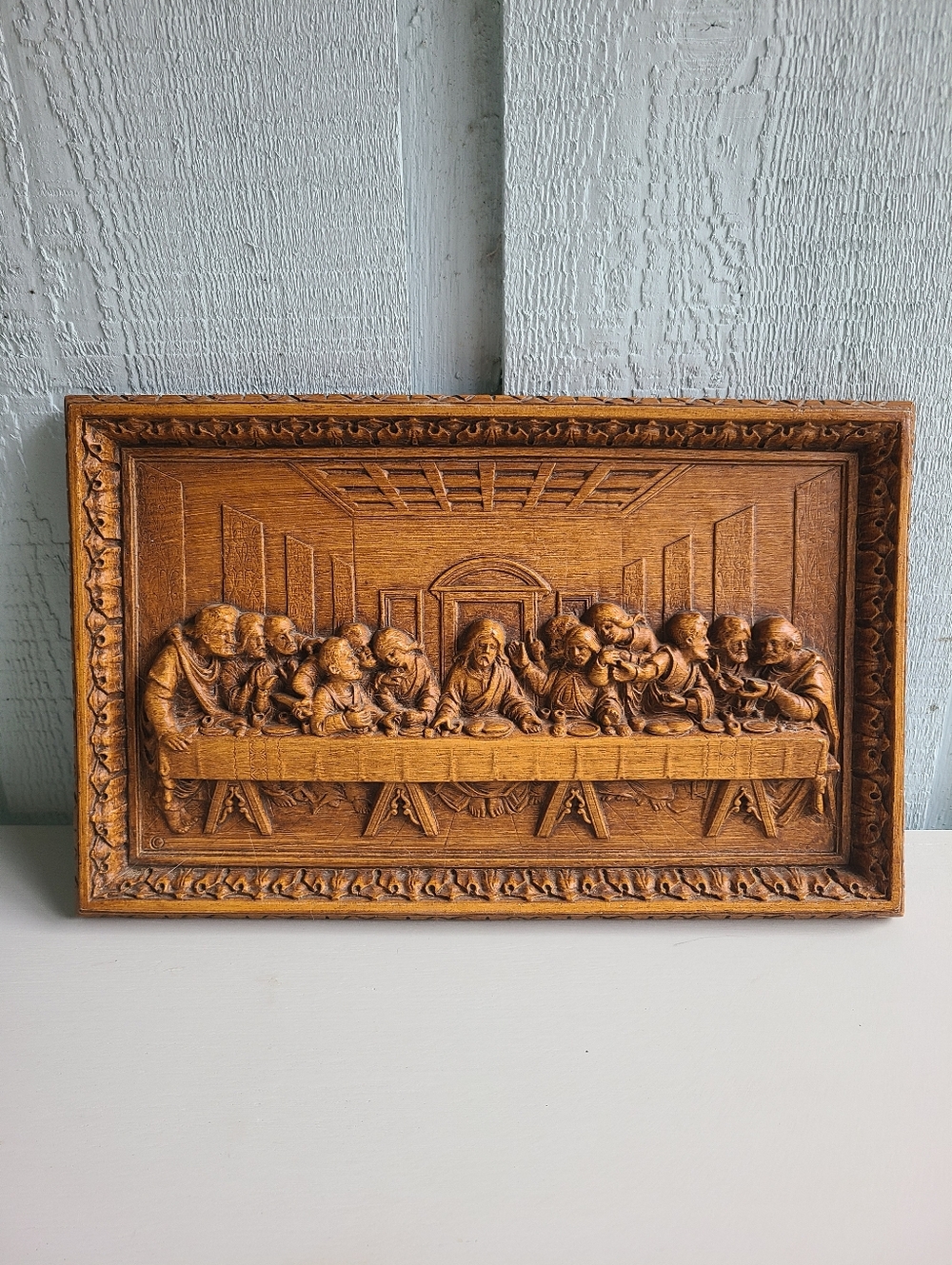 Vintage Burwood Last Supper 3D Wall Hanging